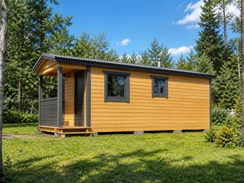 Мобильная баня 7×2,3 с террасой — Мобильная баня